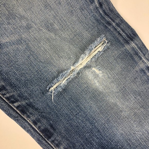 Levi's Made & Crafted Jeans Men's 31 X 31* Tack Slim Fit Blue Distressed Denim - Picture 2 of 16